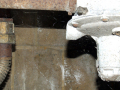 Building detail showing pipes	