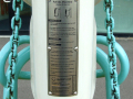 Metal sign with instructions