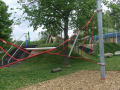 Part of a climbing frame