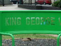 Seat with the park name 