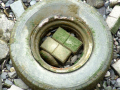 discarded tyre