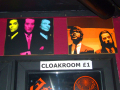 Goodfellas and Pulp Fiction posters above cloakroom door 