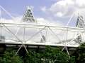 large part of the stadium with trees at the bottum