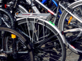 Bike Rails outside the market	