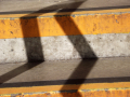 Shadow on steps