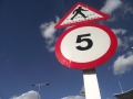 5 MPH speed limit sign