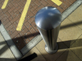 Looking down on bollard 
