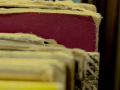 Close up of record corners