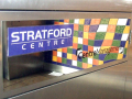 Reflective sign for Stratford Centre management