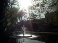 Sunshine on fountain 