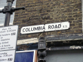 Columbia road street sign